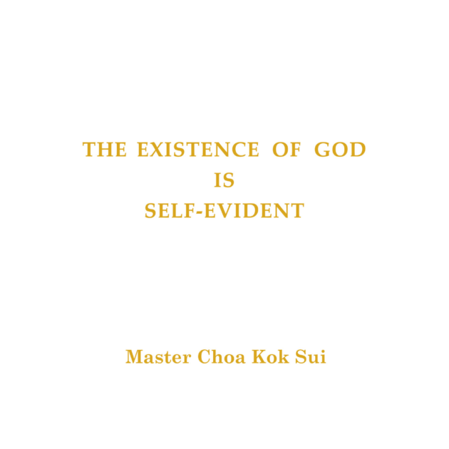 The Existence of God is Self-Evident